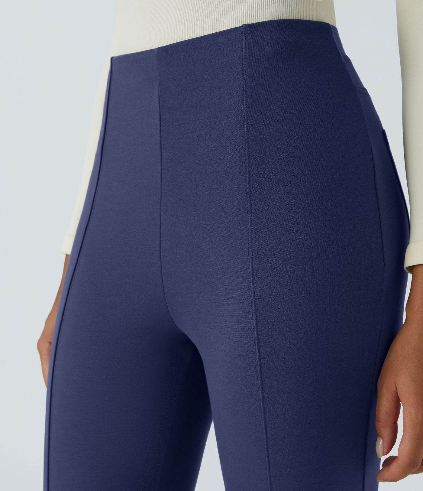 Pantalon tailleur ajusté taille haute Halara Flex™ avec poches