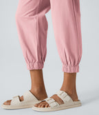 Joggings décontractés à taille mi-haute avec poches