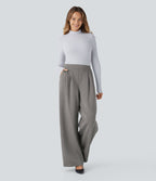 Pantalon de travail Halara Flex™ ample taille haute avec poches