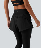 Pantalon de running gaintan2-en-1 Breezeful™ taille haute gainant à séchage rapide avec poches