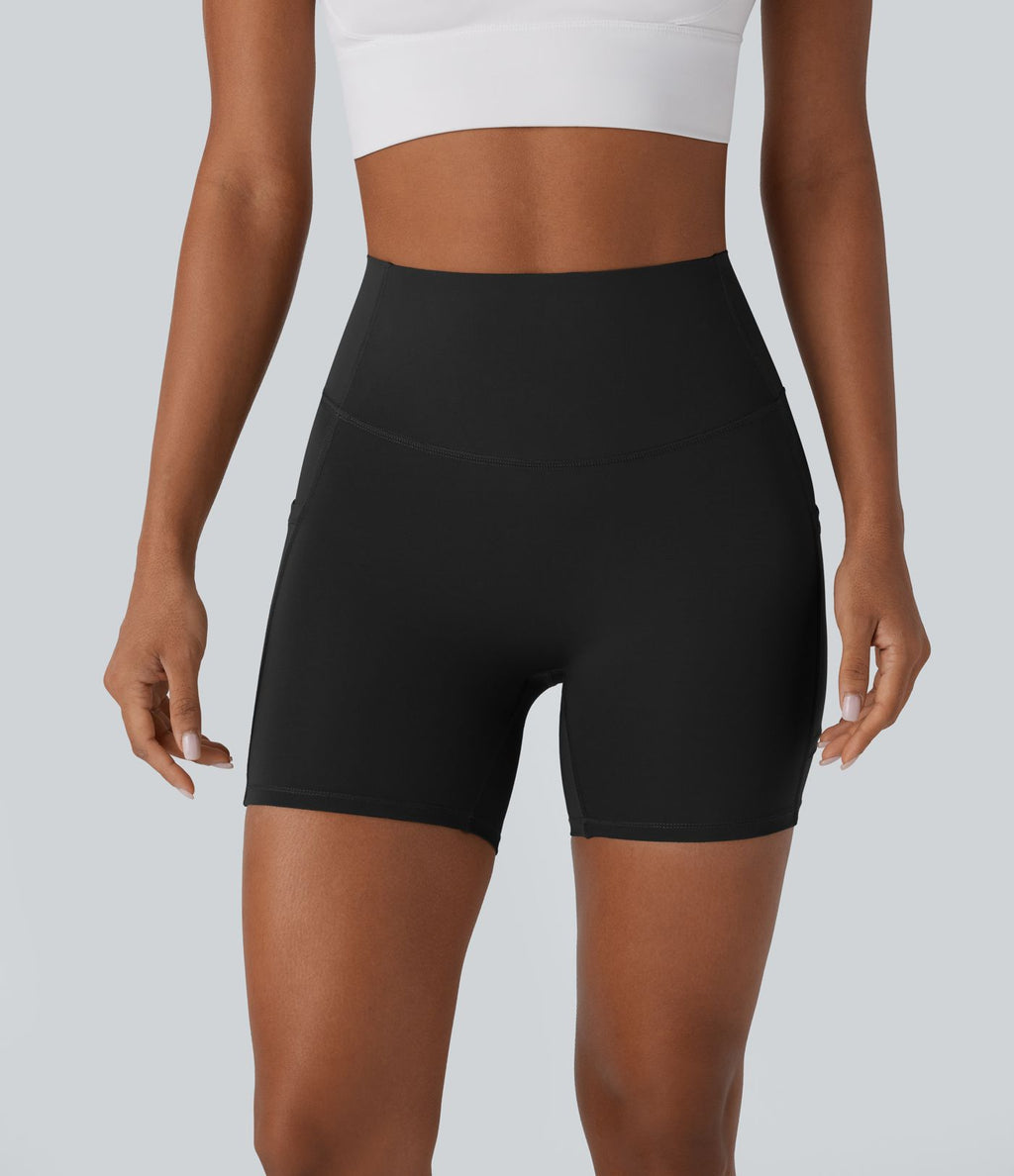 Short 2-en-1 d'entraînement gainant taille haute à séchage rapide avec poches Breezeful™