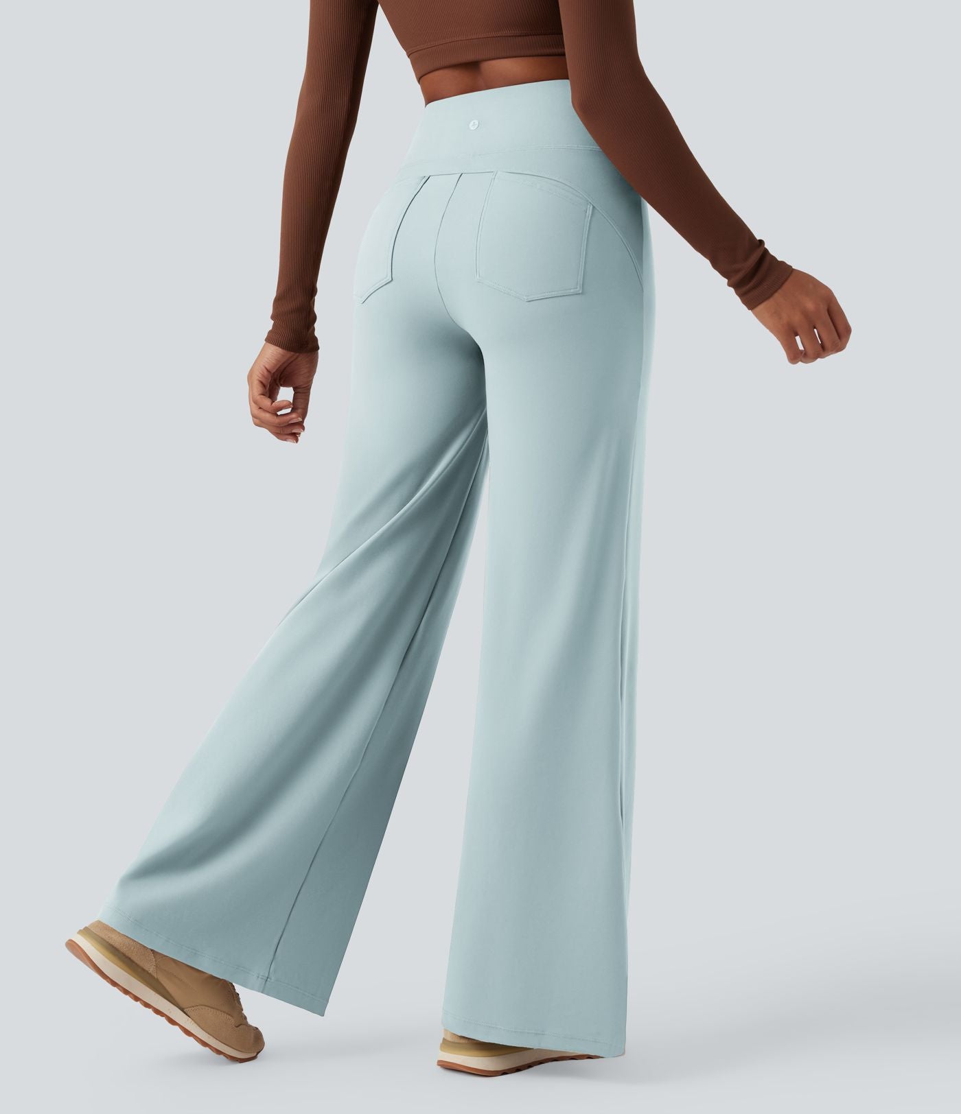 Pantalon yoga large gainant taille haute DayStretch avec poches