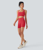 Short 2-en-1 d'entraînement gainant taille haute à séchage rapide avec poches Breezeful™