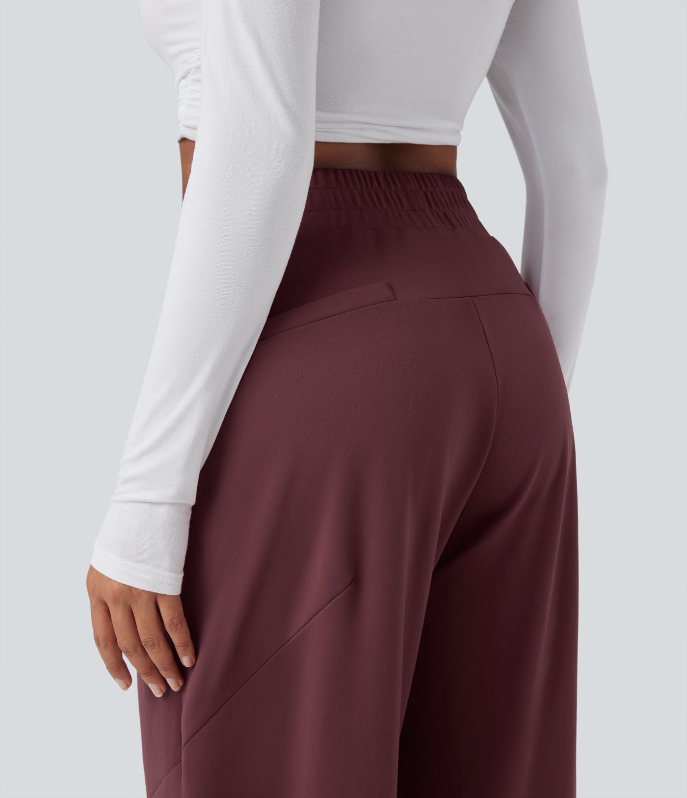 Pantalon 7/8 jambes tonneau taille moyenne DayStretch avec poches
