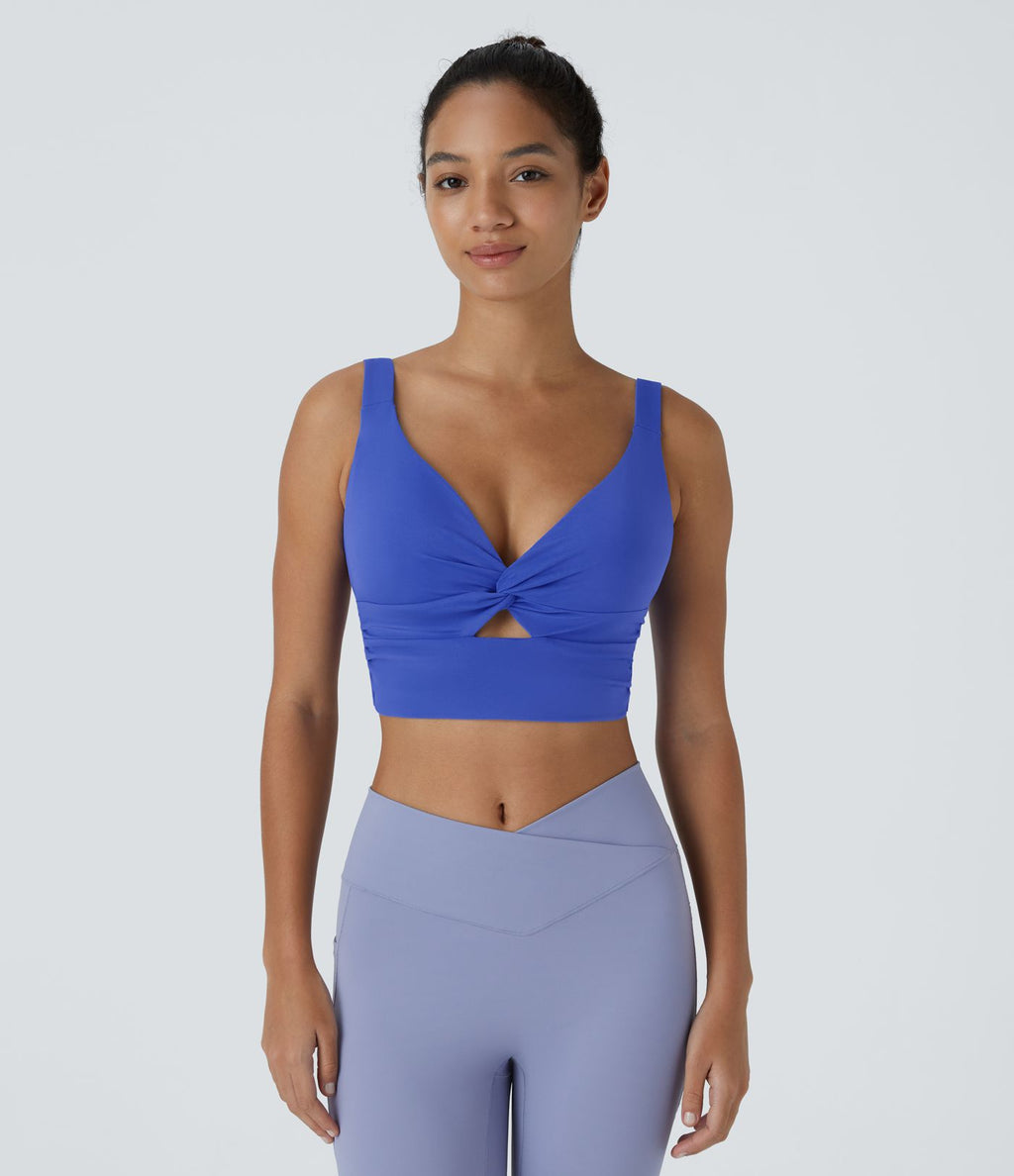 Brassière yoga SoftlyZero™ Airy maintien léger découpes effet frais InstantCool, bonnets A-D, protection solaire UPF50+