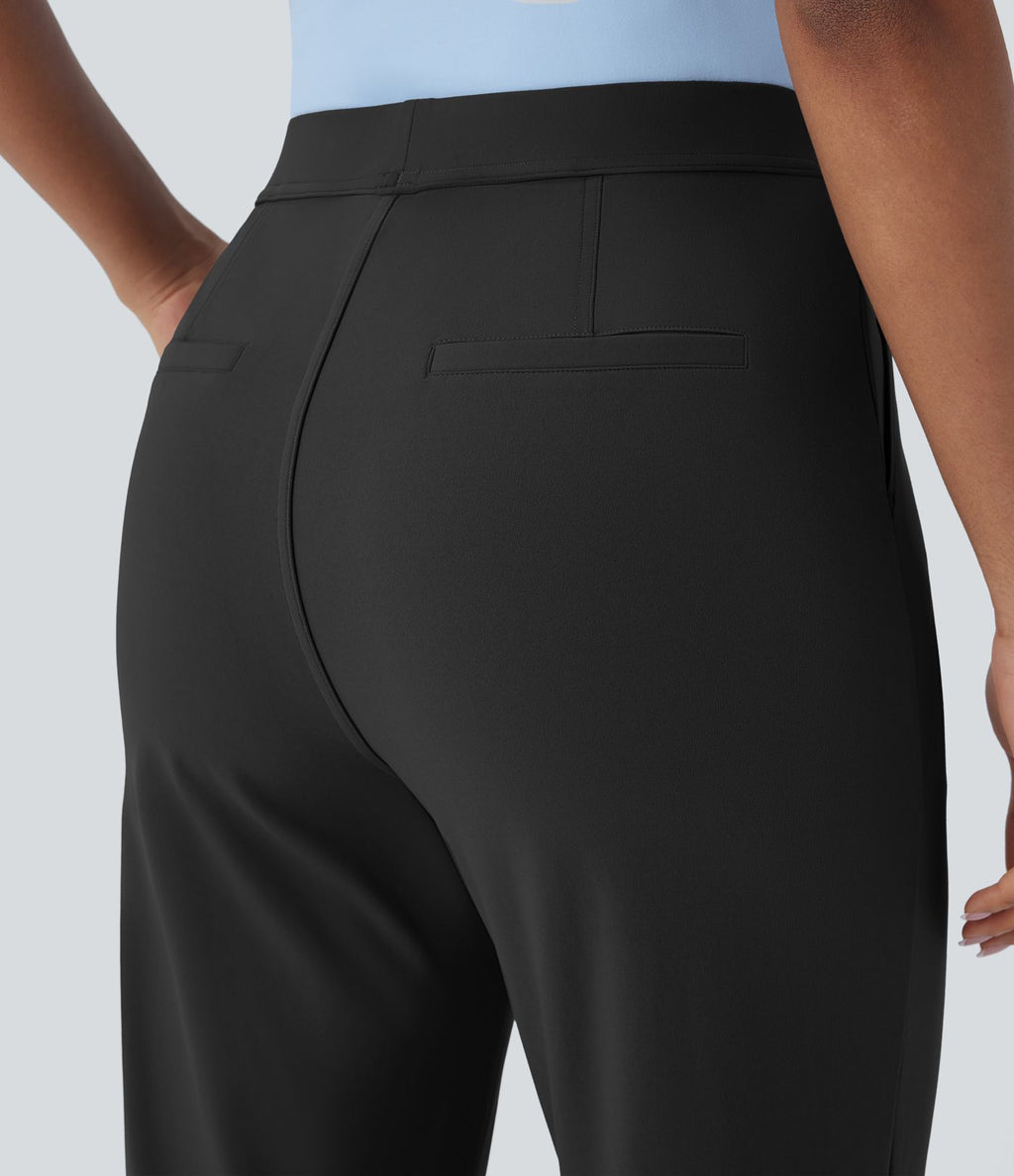 Pantalon de travail fuselé longueur cheville taille haute Halara Flex™ DayStretch avec poches