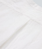 Chemise décontractée manches longues ourlet arrondi avec poche