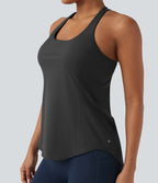 Débardeur running Halara UltraSculpt™ col rond dos croisé bonnets E-G