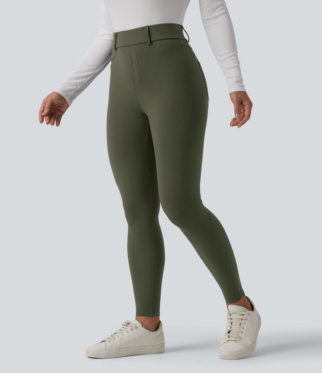 Legging décontracté 7/8 Halara UltraSculpt™ taille haute avec poches