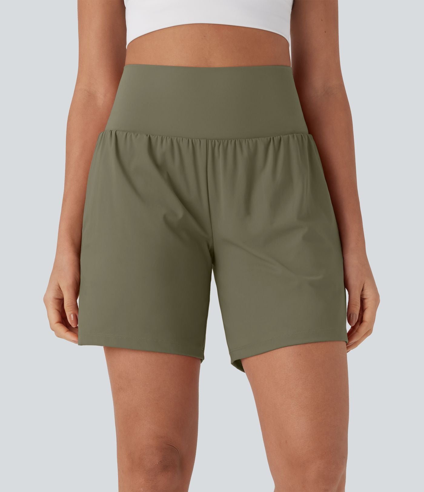 Short de yoga SoftlyZero™ Airy 2-en-1 taille très haute avec poches et effet frais InstantCool 17,5 cm