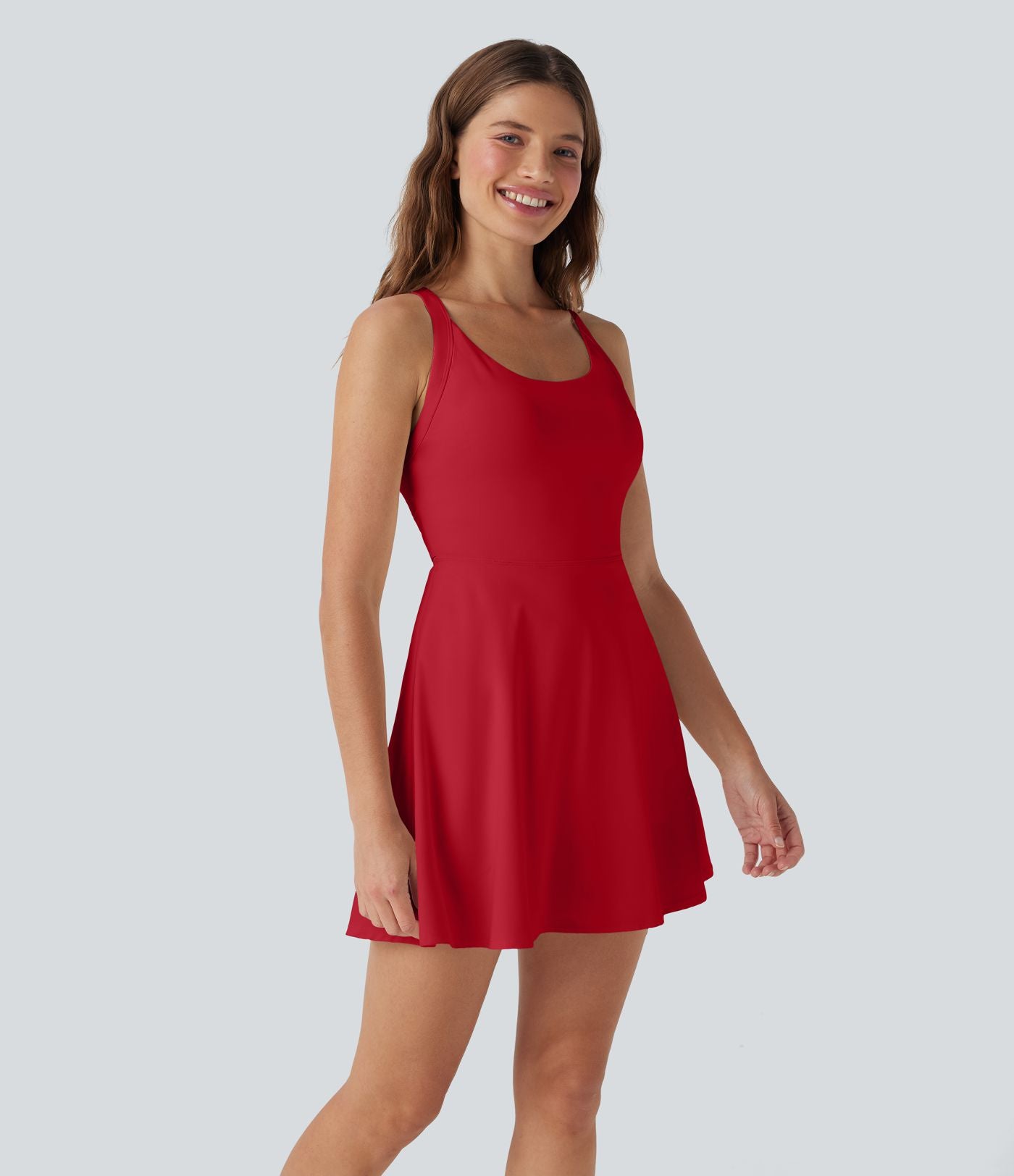 Softlyzero™ Airy Robe de yoga dos nu avec torsade effet fraîcheur et short intégré - Version Easy Peasy