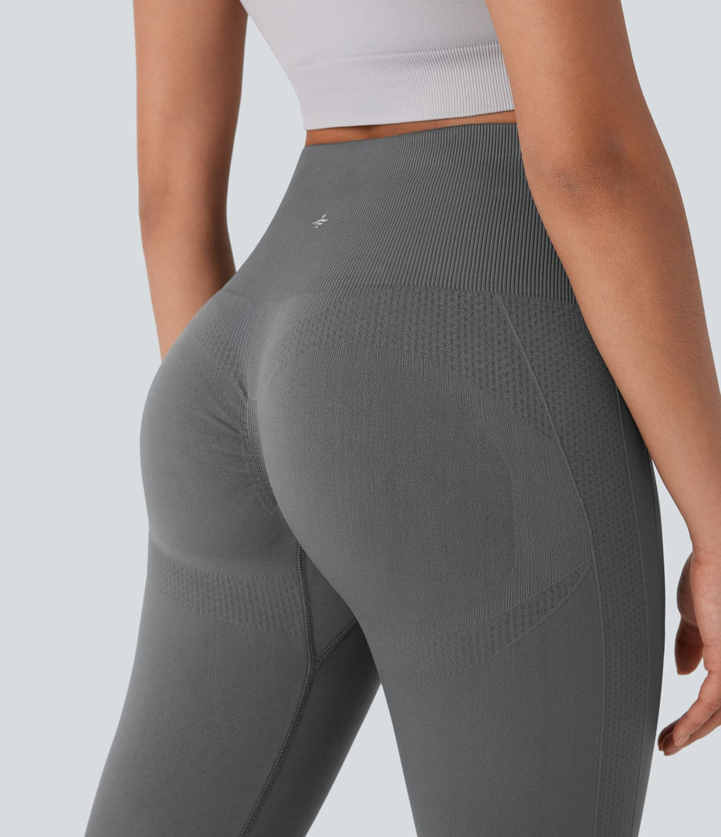 Legging capri yoga gainant effet push-up taille haute sans couture OneForm Seamless Flow