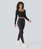 Jogging taille haute Softlyzero™ Plush avec cordon de serrage et poches latérales