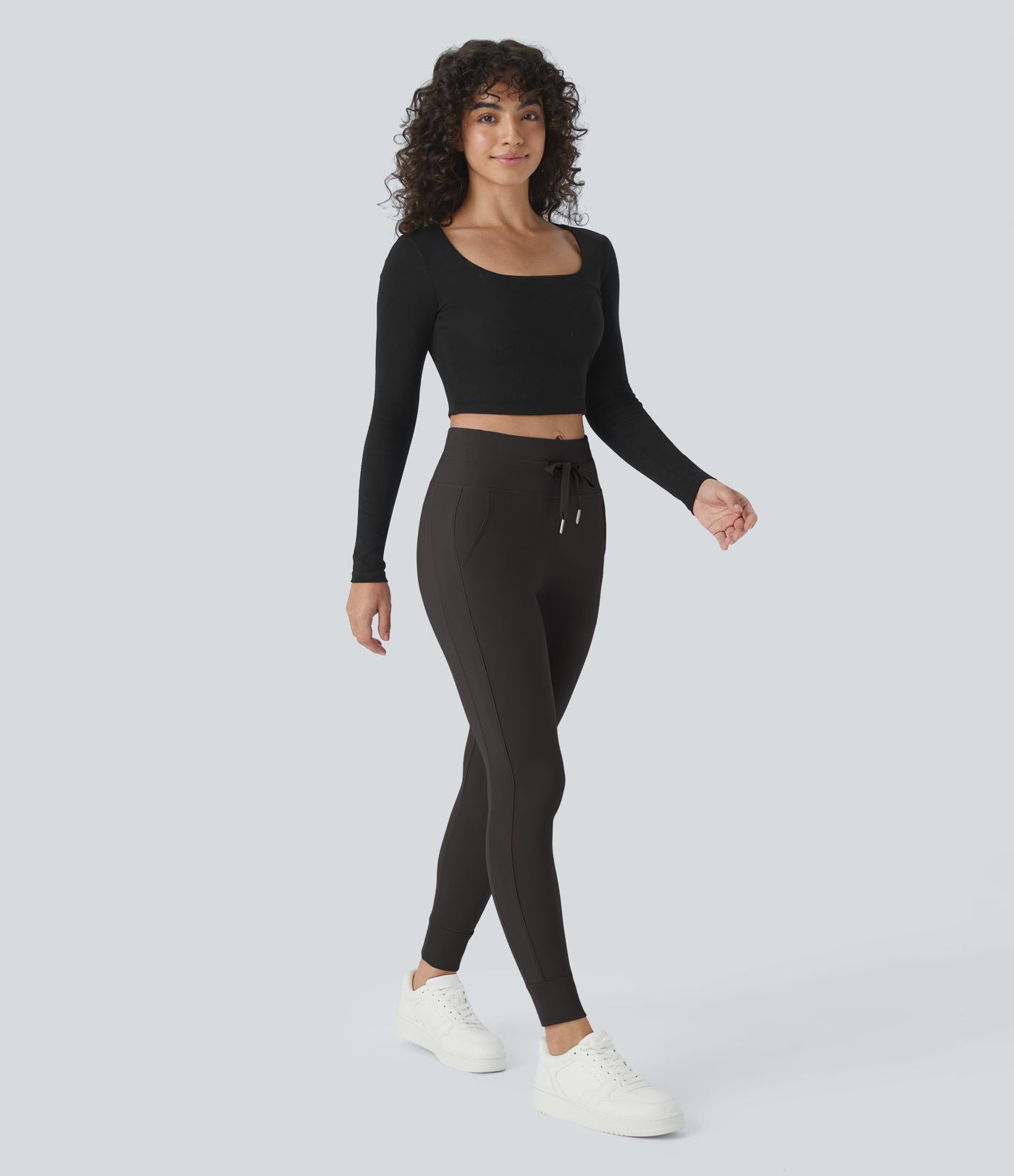 Jogging taille haute Softlyzero™ Plush avec cordon de serrage et poches latérales