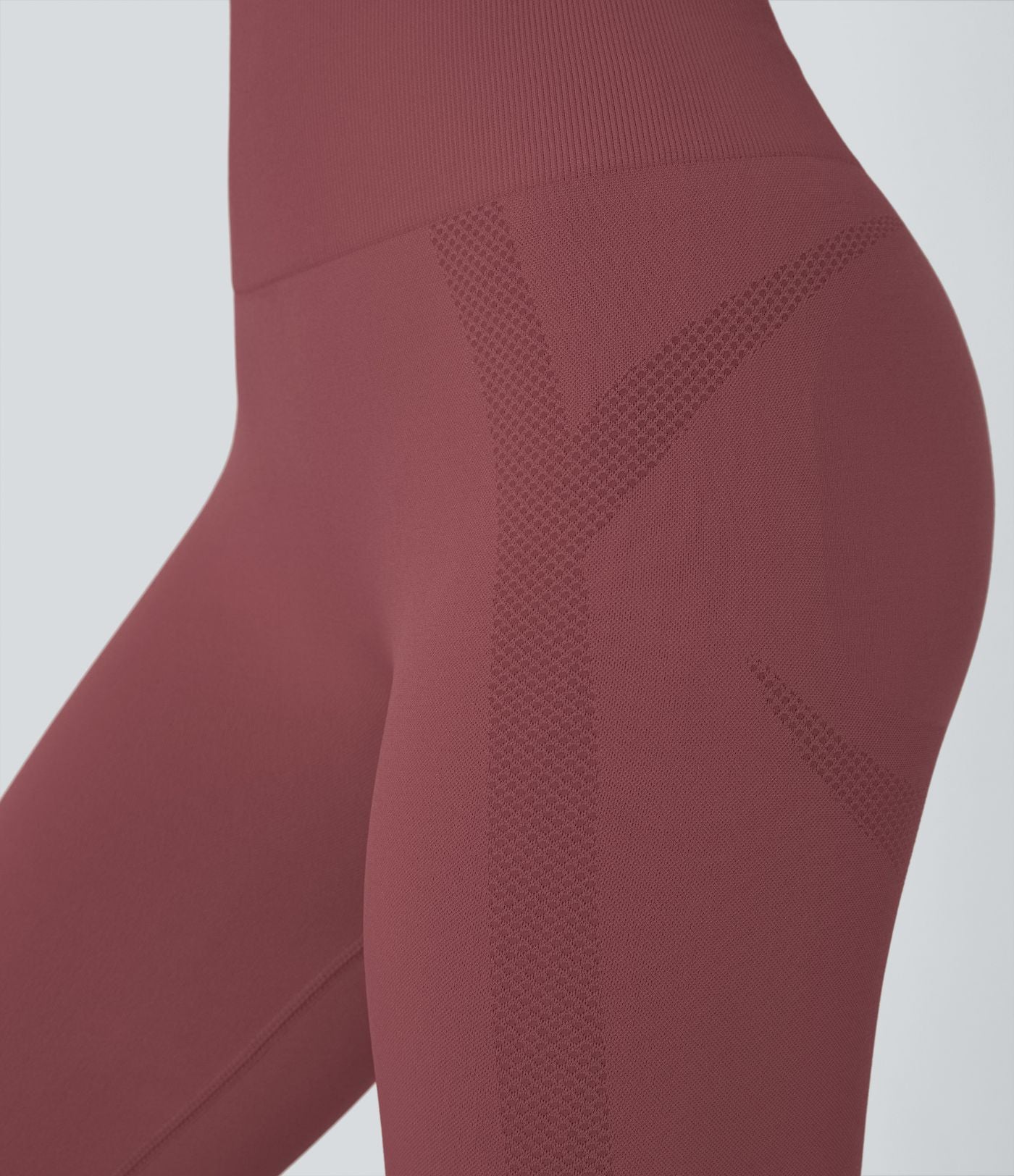 Legging yoga 7/8 taille haute froncé sans couture OneForm Seamless Flow