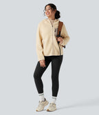 Legging de randonnée polaire 7/8 taille haute avec cordon de serrage et poches