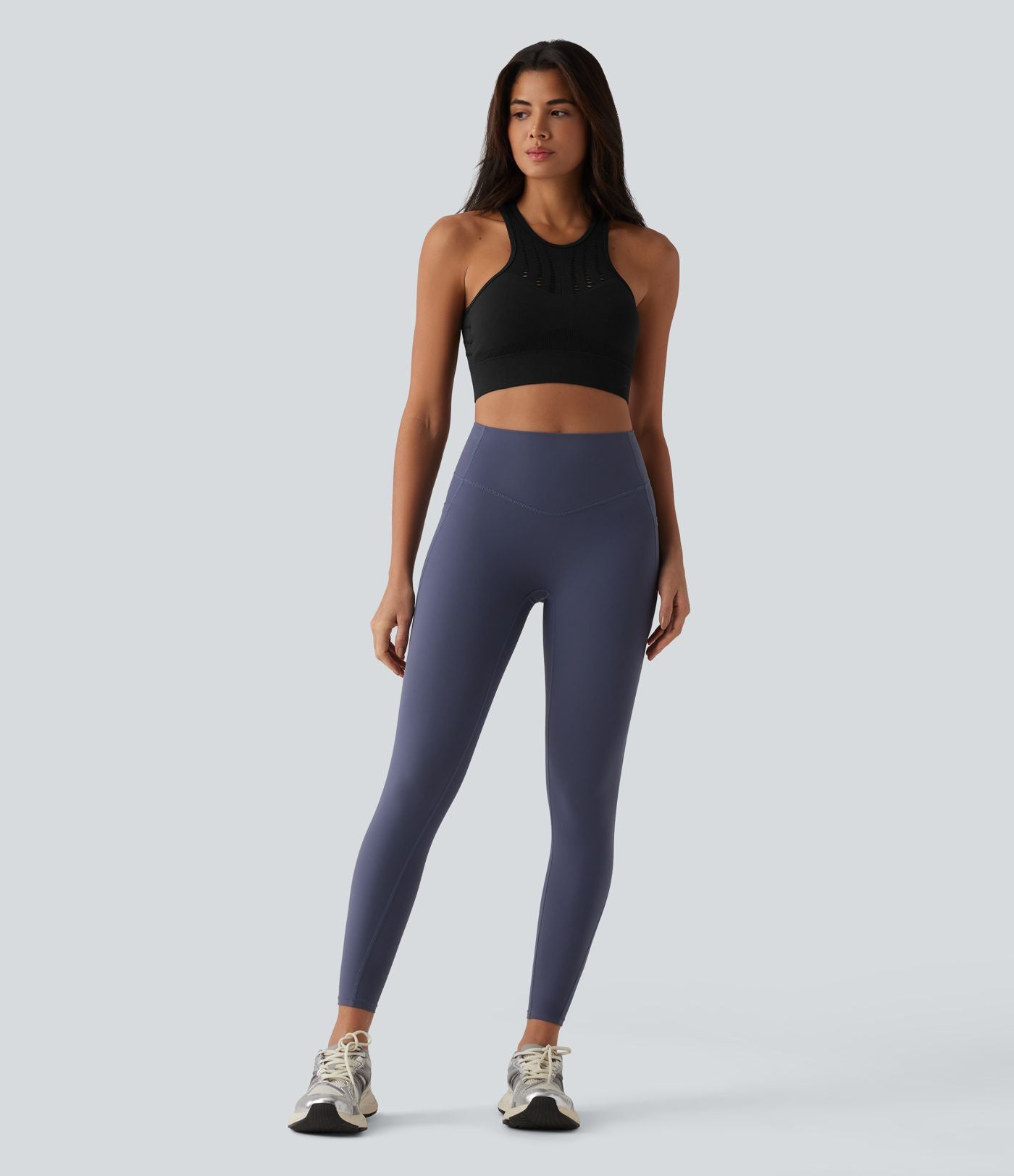 Brassière de sport yoga OneForm sans couture Flow maintien léger avec découpes et soutien-gorge intégré
