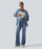 Halara Flex™ Jean bootcut casual taille haute ventre plat avec poches