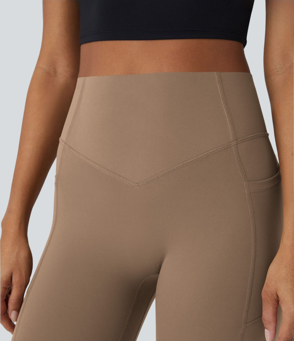Legging d'entraînement gainant galbant taille haute avec effet scrunch et poches Halara UltraSculpt™