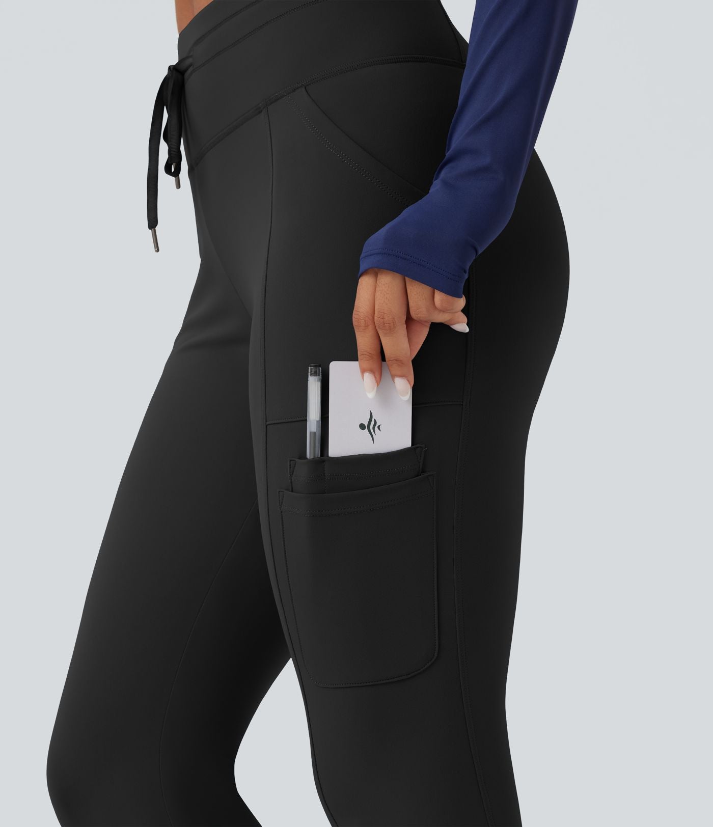 Jogging randonnée SoftlyZero™ Plush taille haute avec cordon de serrage et poches