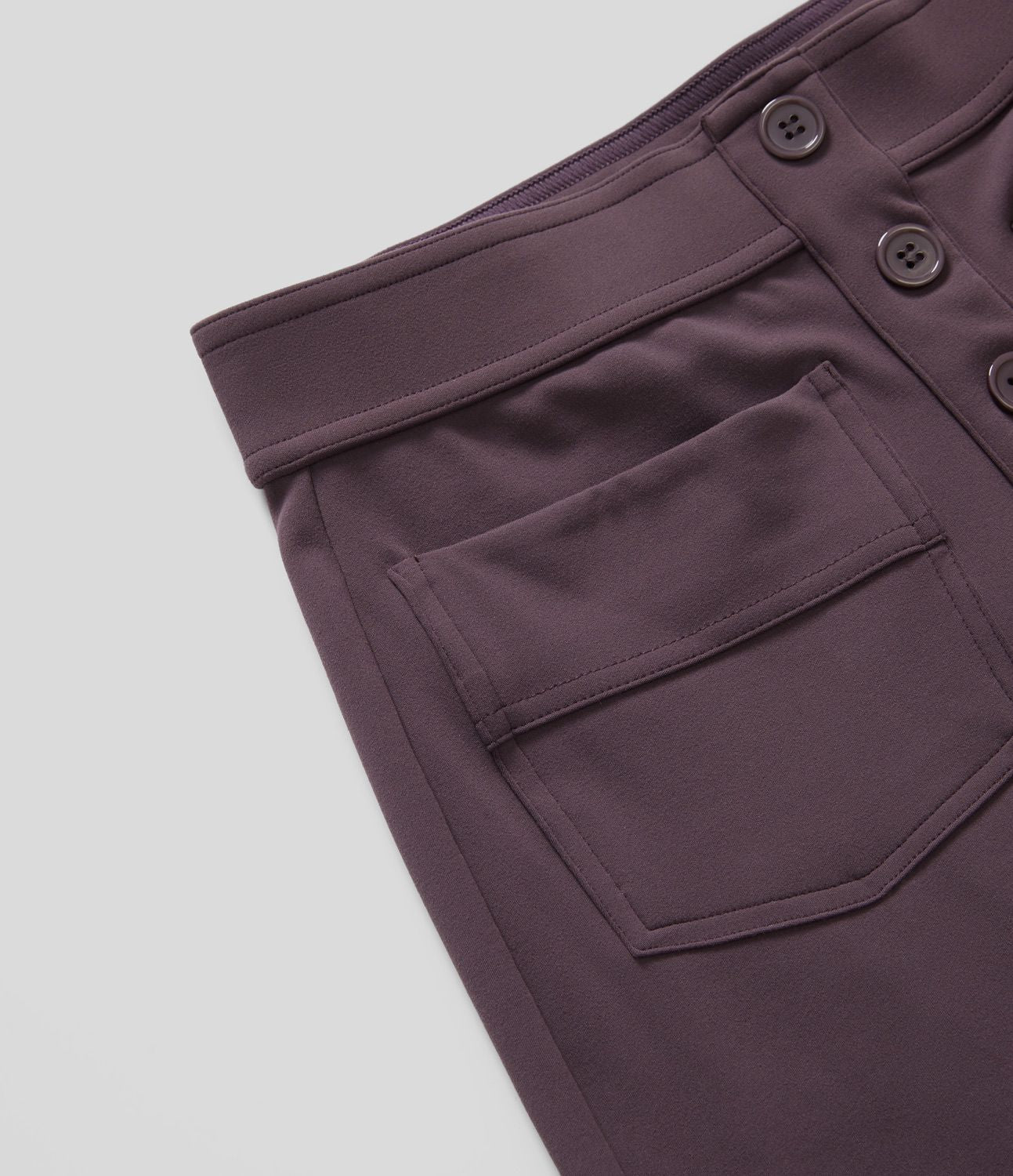 Pantalon taille haute coupe droite DayStretch avec poches