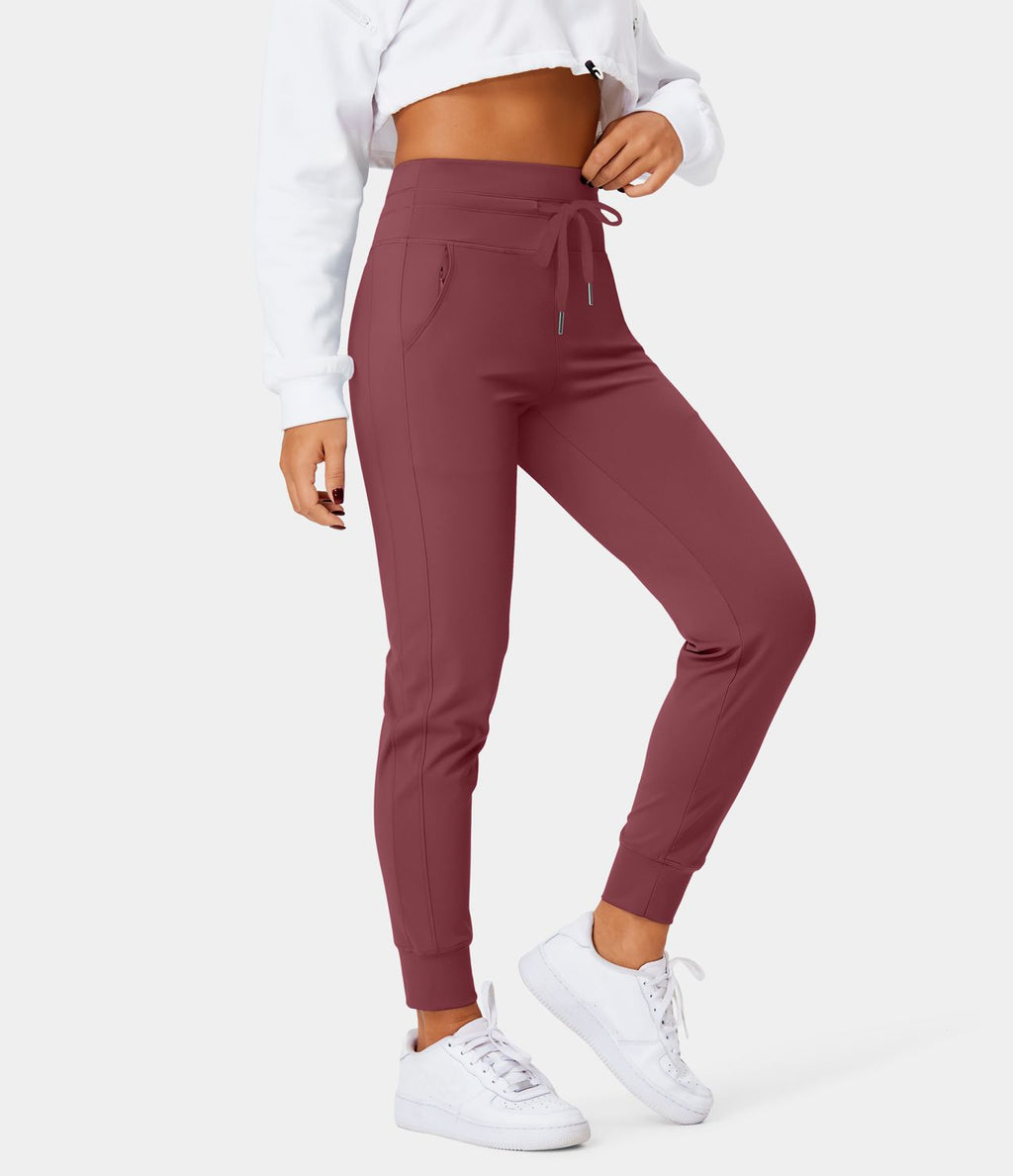 Jogging taille haute Softlyzero™ Plush avec cordon de serrage et poches latérales