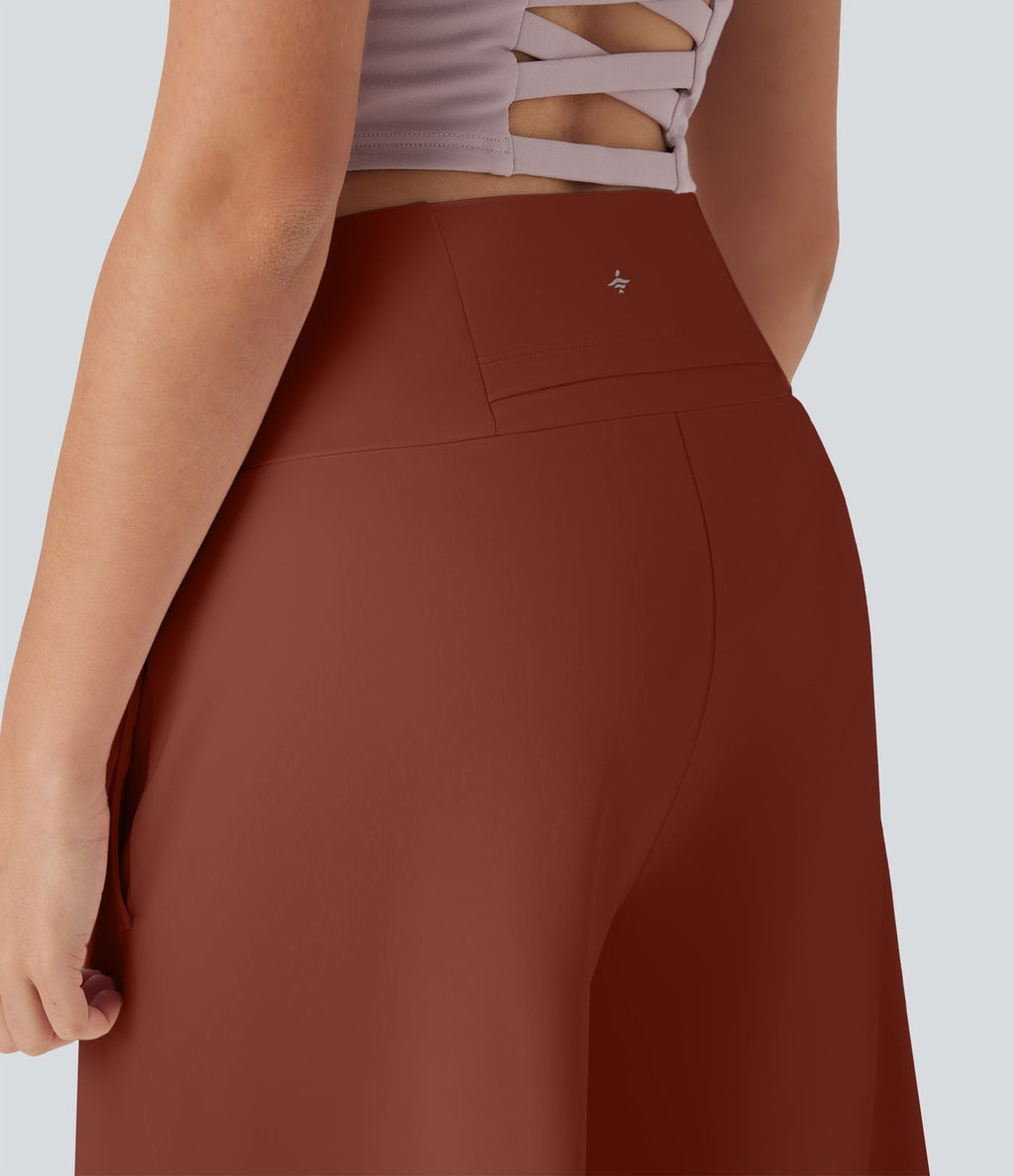 Bermuda SoftlyZero™ Airy de yoga taille haute avec poches multiples et effet frais InstantCool