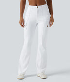 Pantalon cargo bootcut randonnée taille moyenne DayStretch avec poches