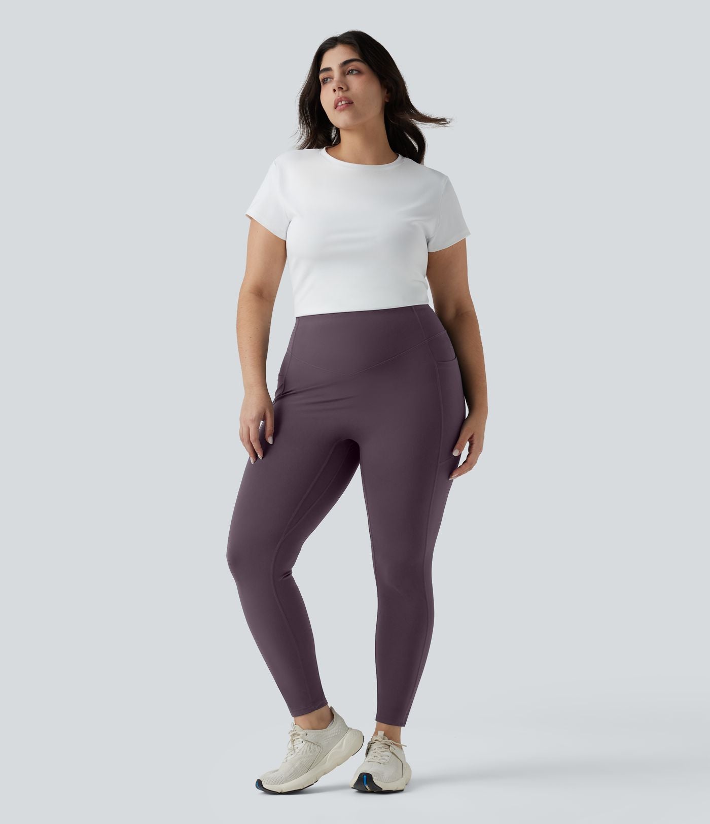 Halara UltraSculpt™ Legging yoga grande taille froncé taille haute gainant et sculptant avec poches