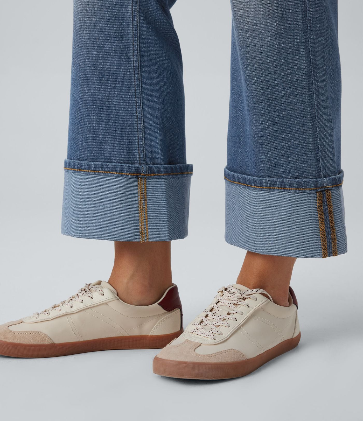 Jean décontracté Halara Flex™ évasé 7/8 taille haute ourlet retroussé avec poches