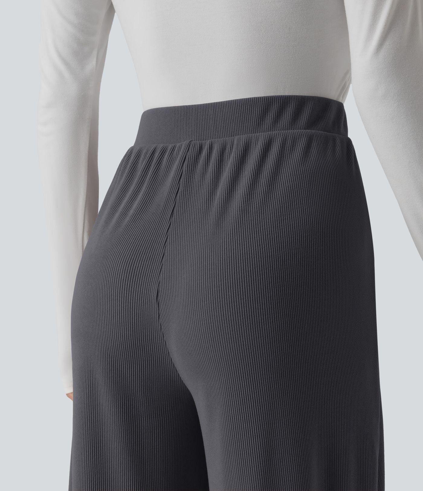 Pantalon de détente taille haute avec poches