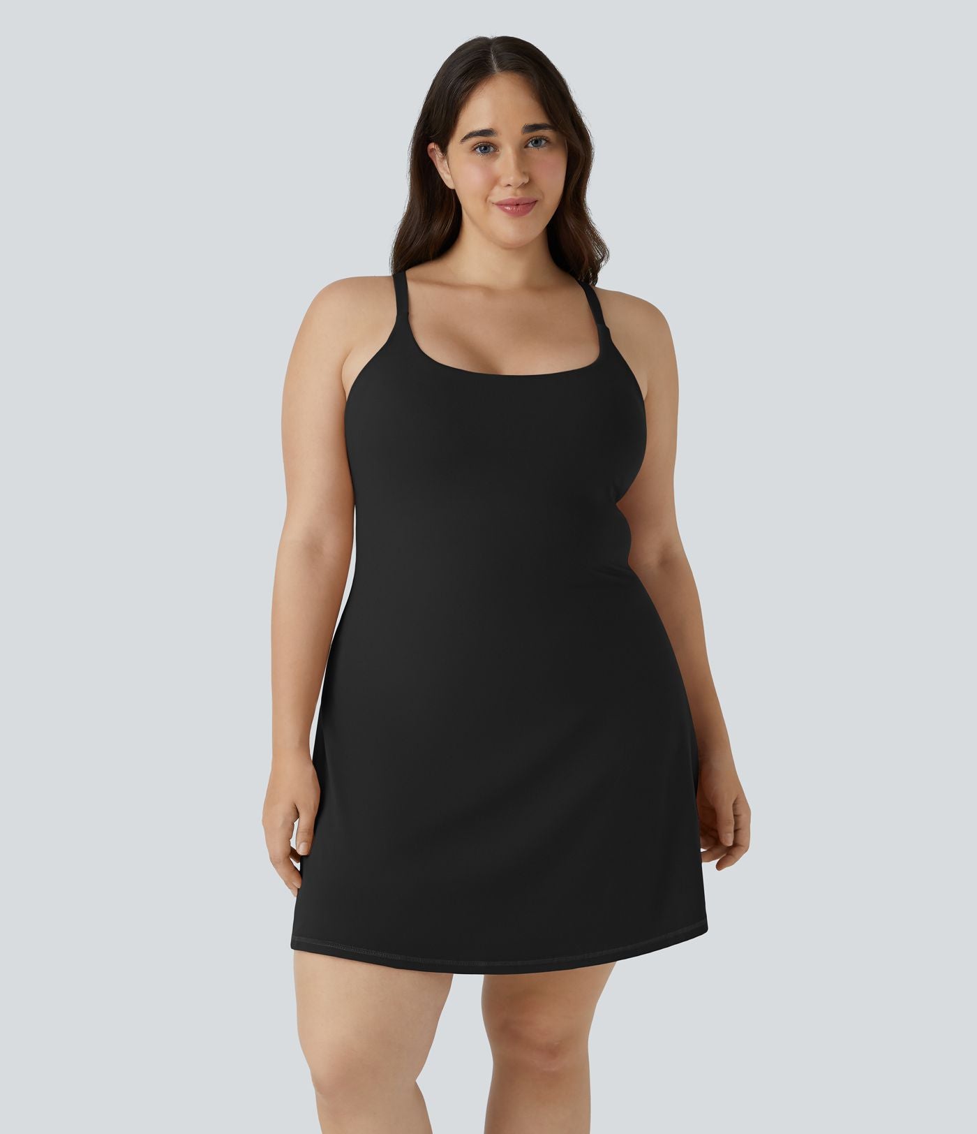 Quotidien Softlyzero™ Plush Robe d'Activité Grande Taille Fluide 2-en-1 à Dos Nu Style Wannabe Longue avec Ajustable et Bretelles Réglables