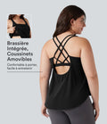 Débardeur running Halara UltraSculpt™ grande taille col rond ourlet arrondi