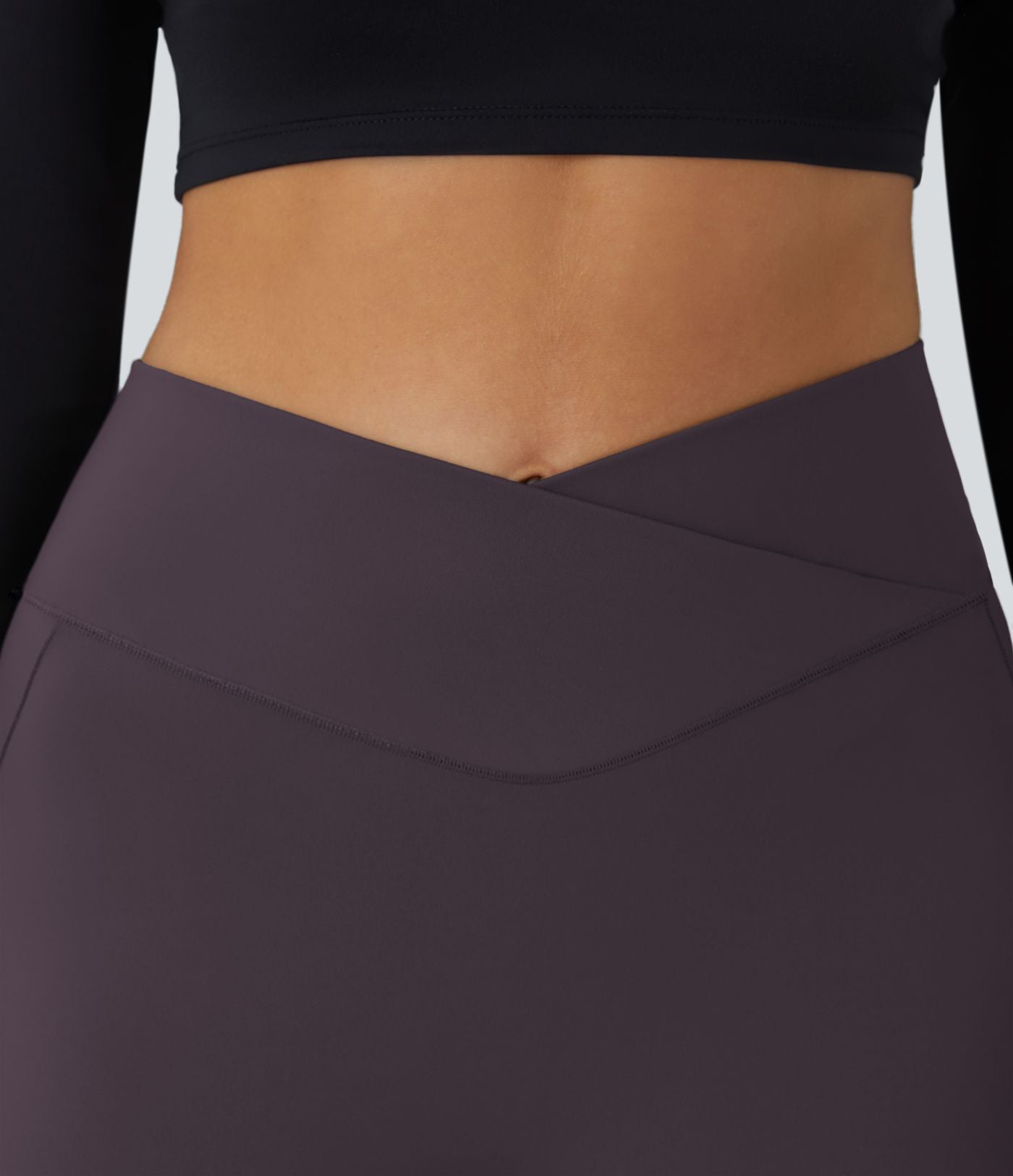 Softlyzero™ Polaire Legging Yoga à Taille Haute Thermique Croisée avec Poches Latérales