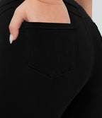 Halara Flex™ Jegging Casual Taille Haute Tricot Extensible Poche Latérale Arrière Grande Taille