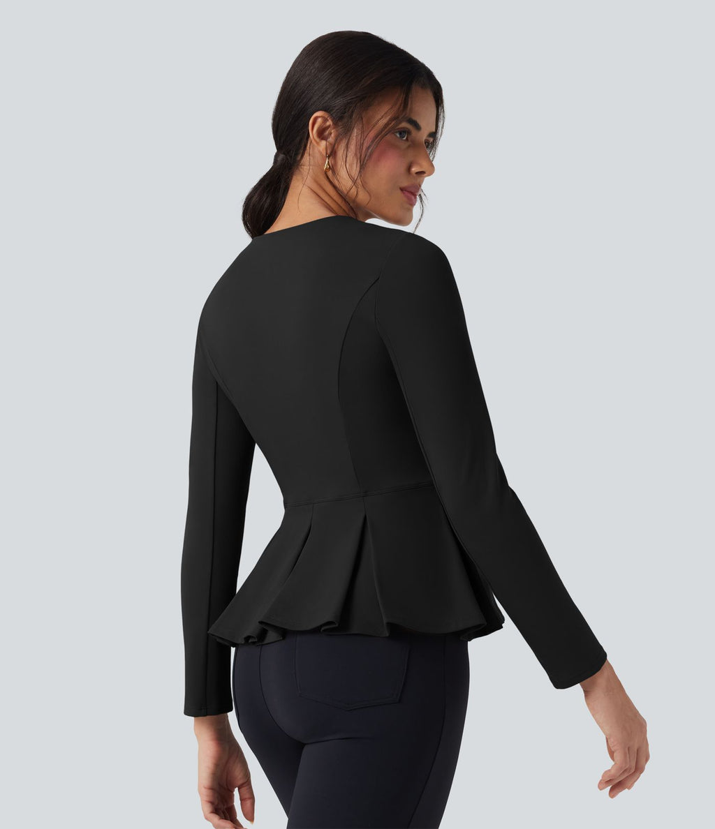 Veste de travail basque zippée col rond DayStretch