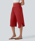 Pantalon corsaire gainant taille haute à ourlet asymétrique et séchage rapide avec poches Breezeful™