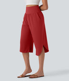 Pantalon corsaire gainant taille haute à ourlet asymétrique et séchage rapide avec poches Breezeful™