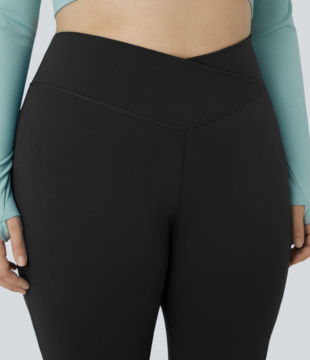 Legging évasé pleine longueur grande taille croisé taille haute DayStretch