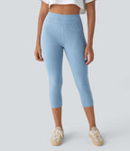 Halara Flex™ Jegging Capri Taille Haute Extensible Poche Latérale Arrière