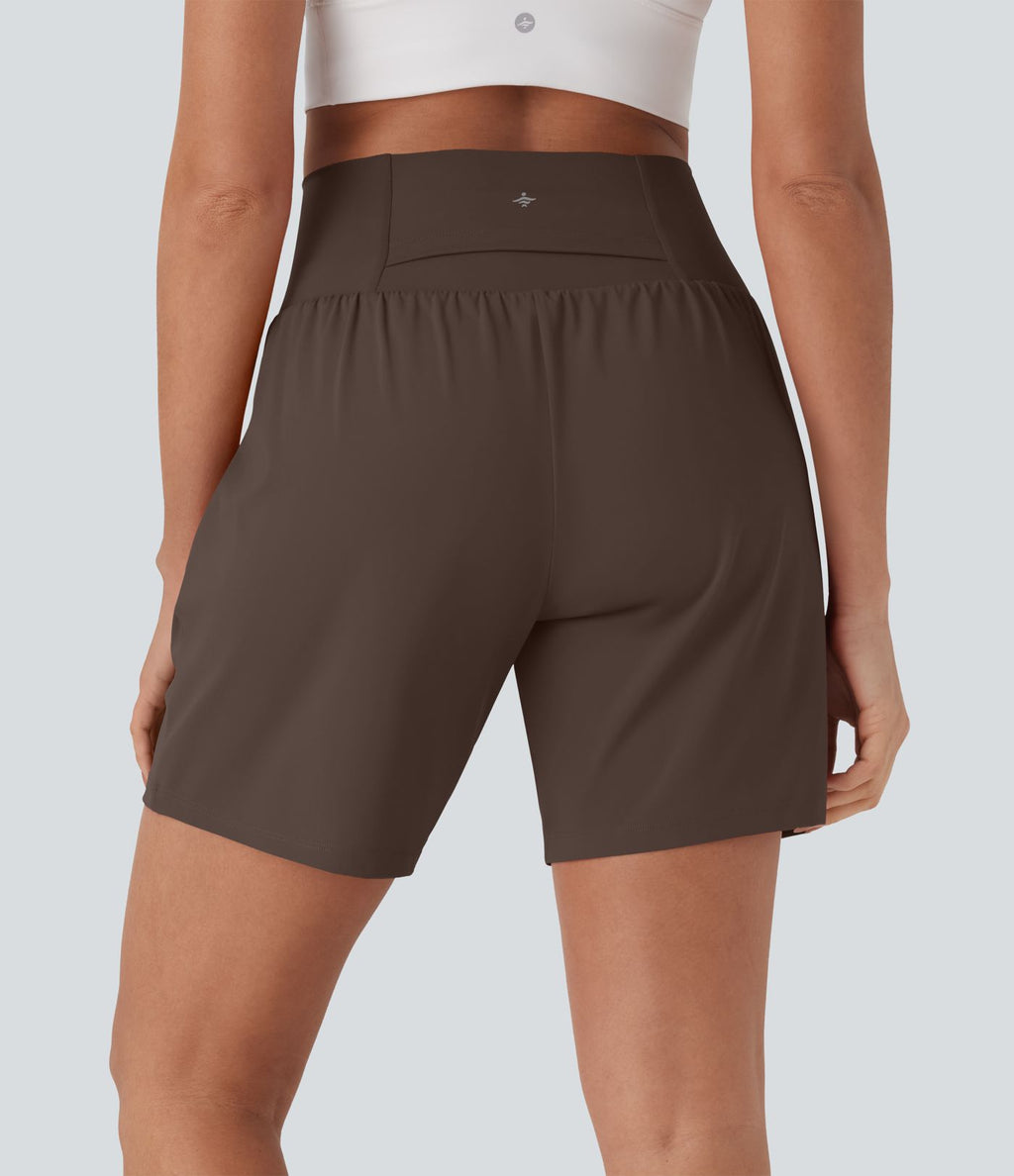Short de yoga SoftlyZero™ Airy 2-en-1 taille très haute avec poches et effet frais InstantCool 17,5 cm