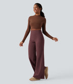 Pantalon yoga large gainant taille haute DayStretch avec poches