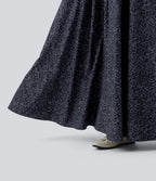 Robe longue fluide décontractée à bretelles avec poches