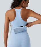 Débardeur de yoga SoftlyZero™ Airy dos nageur effet frais InstantCool avec brassière intégrée, poches, protection solaire UPF50+