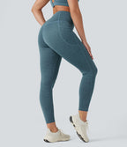 Legging de yoga gainant taille haute chiné à séchage rapide avec poches Halara UltraSculpt™