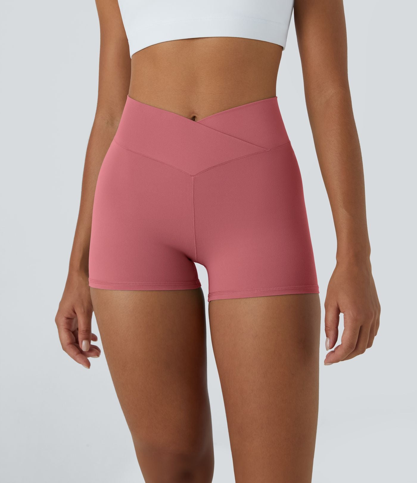 Softlyzero™ Short 7,5cm Biker Taille Haute Croisé Uni