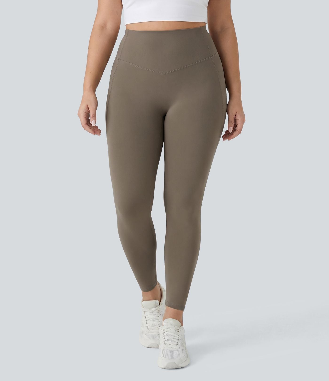 Legging d'entraînement gainant galbant taille haute grande taille avec poches Halara UltraSculpt™