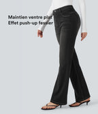 Legging denim bootcut Halara Flex™ gainant effet push-up taille haute avec poches