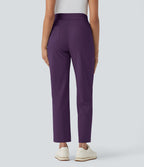 Pantalon de golf séchage rapide, taille mi-haute, avec poches et poche tee, UPF40+