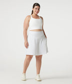 Bermuda de yoga grande taille SoftlyZero™ Airy taille haute effet frais InstantCool avec poches